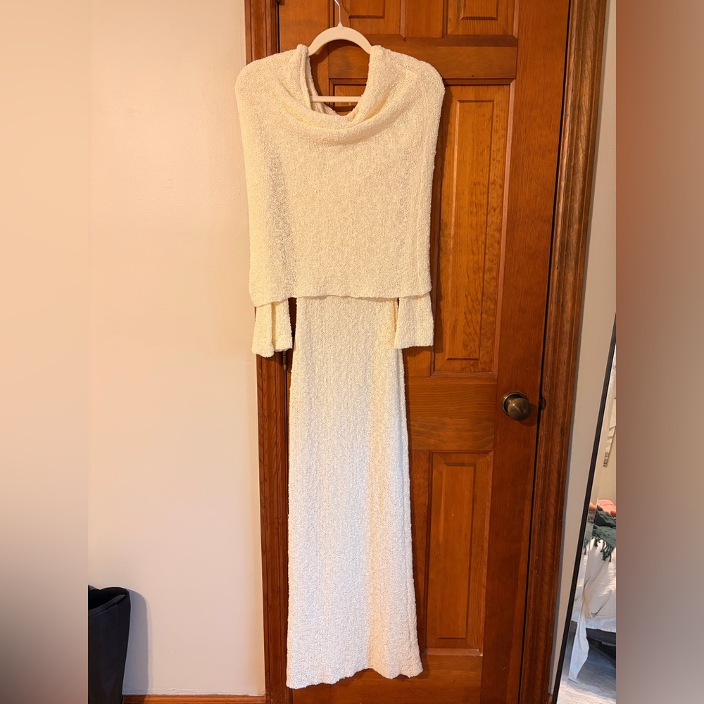Meshki Cream Maxi Dress